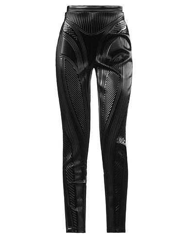 MUGLER Leggings Black 64% Polyester, 31% Polyurethane, 5% Elastane