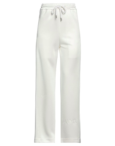 LANVIN Casual pants White 100% Viscose, Cotton