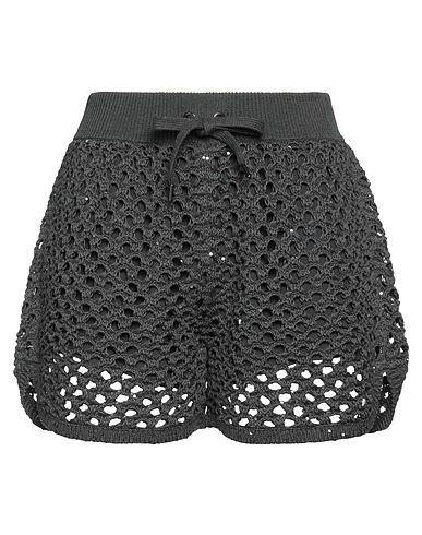 BRUNELLO CUCINELLI Shorts & Bermuda Lead 46% Cotton, 40% Linen, 14% Silk, Polyamide