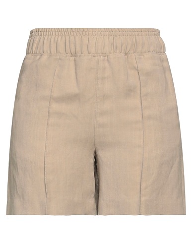 BRUNELLO CUCINELLI Shorts & Bermuda Light brown 73% Viscose, 27% Linen