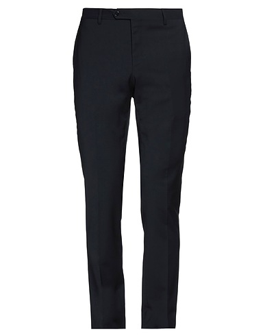 MANUEL RITZ Casual trouser Midnight blue 99% Virgin Wool, 1% Elastane