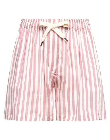 BRUNELLO CUCINELLI Shorts & Bermuda Antique rose 86% Viscose, 14% Silk, Acetate