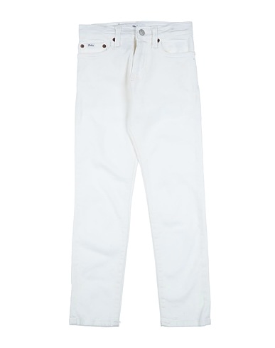 POLO RALPH LAUREN Denim trousers SULLIVAN SLM-BOTTOMS-DENIM White 93% Cotton, 6% Elasterell-p, 1% Elastane