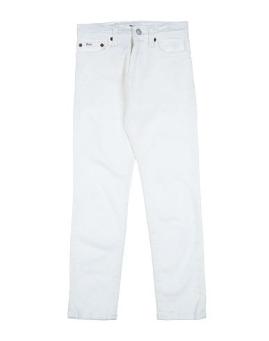 POLO RALPH LAUREN Denim trousers SULLIVAN SLM-BOTTOMS-DENIM White 93% Cotton, 6% Elasterell-p, 1% Elastane