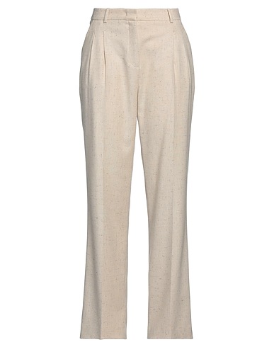 THE GARMENT Casual trouser Beige 40% Viscose, 28% Polyester, 23% Wool, 6% Polyamide, 3% Other Fibres