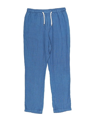 MANUELL & FRANK Casual trouser Blue 57% Cotton, 39% Polyester, 4% Other Fibres