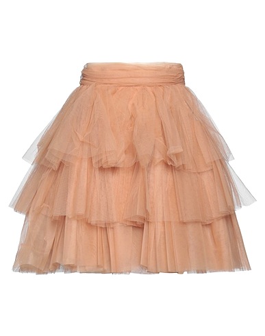 PINKO Mini skirt Apricot 100% Polyamide