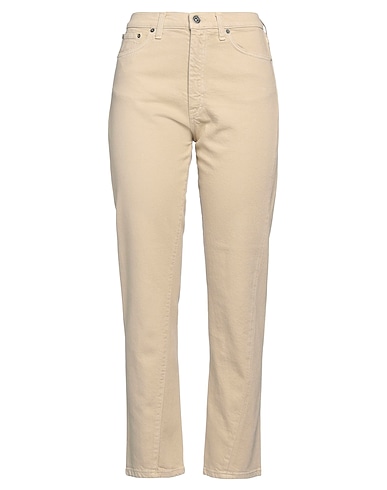 DONDUP Denim pants Beige 98% Cotton, 2% Elastane