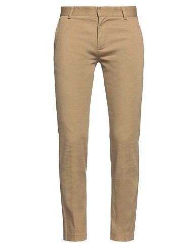 GREY DANIELE ALESSANDRINI Casual trouser Camel 97% Cotton, 3% Elastane