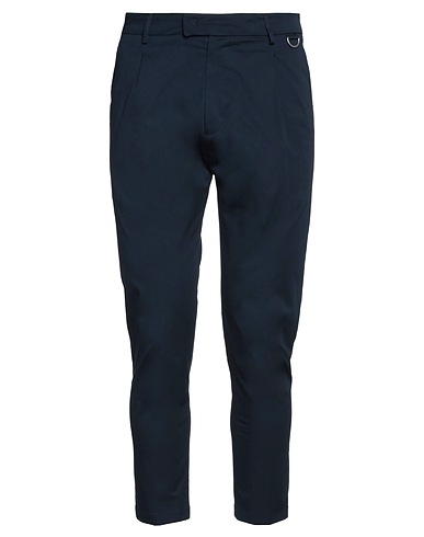 LOW BRAND Casual trouser Navy blue 97% Cotton, 3% Elastane