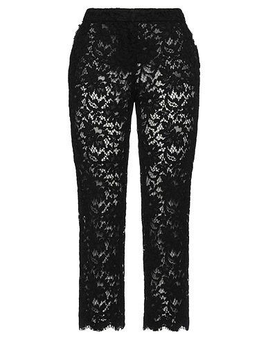 DOLCE&GABBANA Casual trouser Black 80% Cotton, 10% Viscose, 10% Nylon