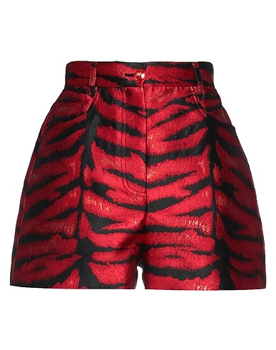 DOLCE&GABBANA Shorts & Bermuda Red 94% Polyester, 6% Metallic Polyester