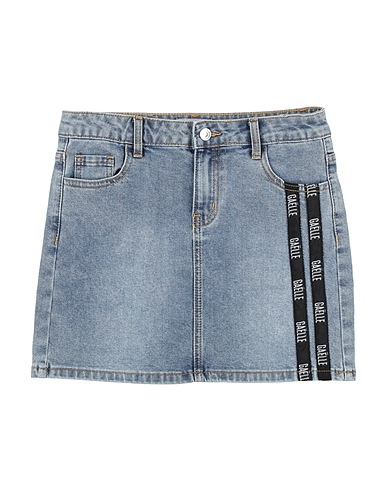 GAëLLE Paris Denim skirt Blue 98% Cotton, 2% Elastane