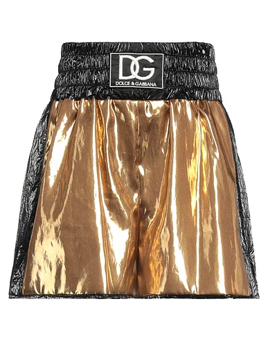 DOLCE&GABBANA Shorts & Bermuda Gold 85% Polyester, 15% Polyamide, Viscose