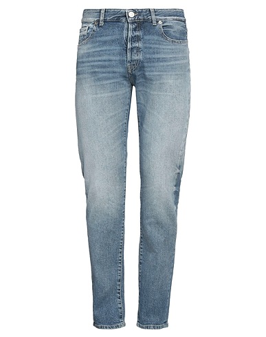 PMDS PREMIUM MOOD DENIM SUPERIOR Denim trousers Blue 99% Cotton, 1% Elastane