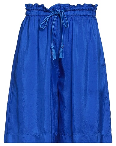 FORTE_FORTE Shorts & Bermuda Bright blue 100% Silk