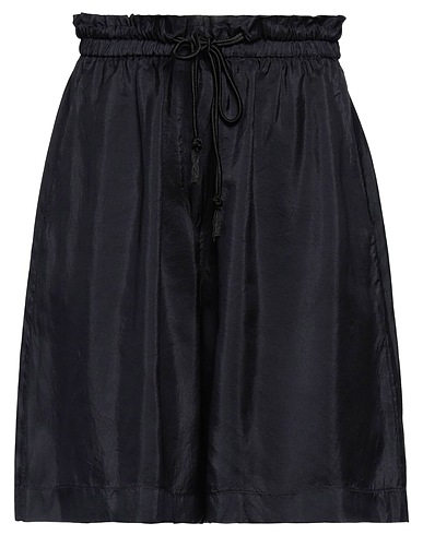 FORTE_FORTE Shorts & Bermuda Black 100% Silk