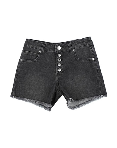 VICOLO Denim shorts Charcoal 98% Cotton, 2% Elastane