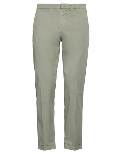 FAY Casual trouser Military green 97% Cotton, 3% Elastane