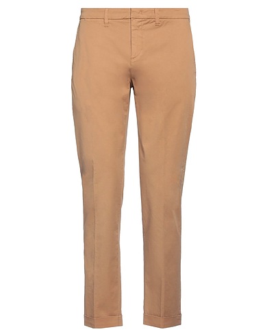 FAY Casual trouser Camel 97% Paper, 3% Elastane