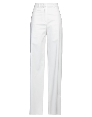 MAX MARA STUDIO Casual pants Ivory 95% Cotton, 5% Elastane