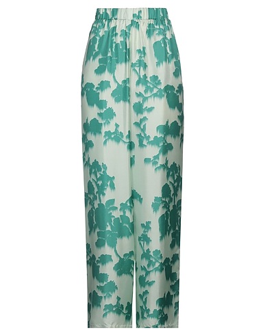 MAX MARA Pantalone LEISURE Verde chiaro 100% Seta