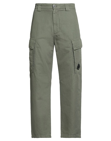 C.P. COMPANY Casual pants Military green 51% Cotton, 49% Linen