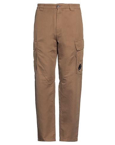 C.P. COMPANY Pantalone Marrone 51% Cotone, 49% Lino