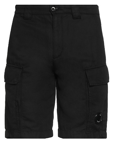 C.P. COMPANY Shorts & Bermuda NERO 51% Cotone, 49% Lino
