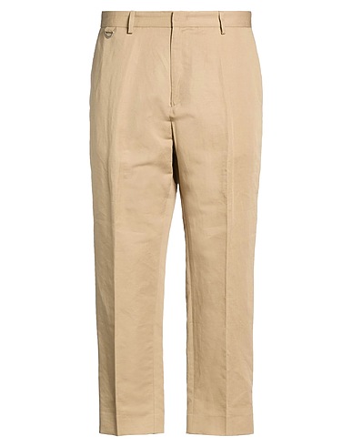 LOW BRAND Casual trouser KHAKI 54% Linen, 46% Cotton