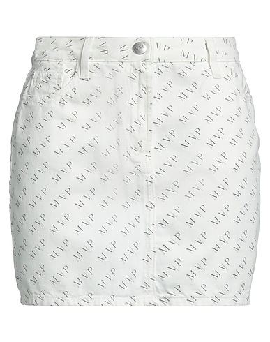 MVP WARDROBE Mini skirt White 100% Cotton