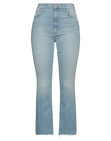 MOTHER Denim trousers Blue 92% Cotton, 6% Polyester, 2% Elastane