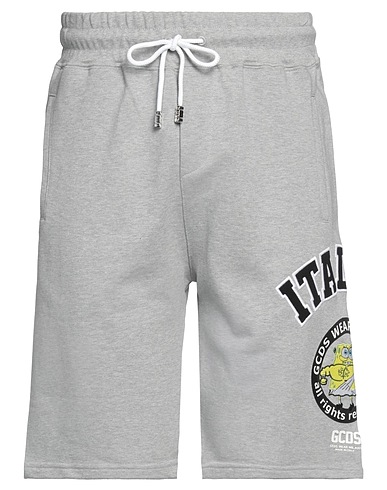 GCDS Pantalone felpa Grigio chiaro 100% Cotone