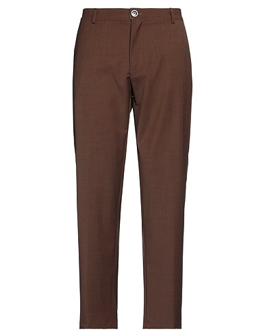 PMDS PREMIUM MOOD DENIM SUPERIOR Casual pants Dark brown 54% Polyester, 44% Wool, 2% Elastane