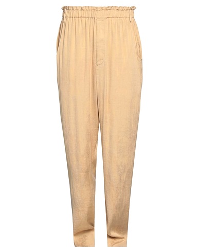 SAINT LAURENT Casual trouser Sand 72% Silk, 28% Linen