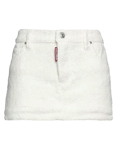 DSQUARED2 Mini skirt White 100% Cotton