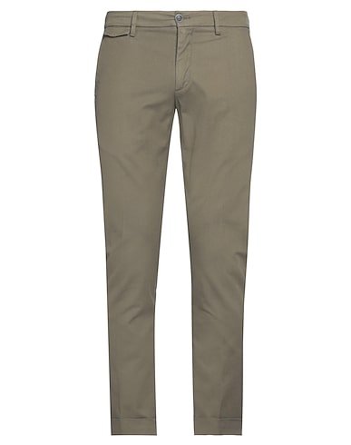 TELERIA ZED Casual trouser Military green 52% Linen, 46% Cotton, 2% Elastane