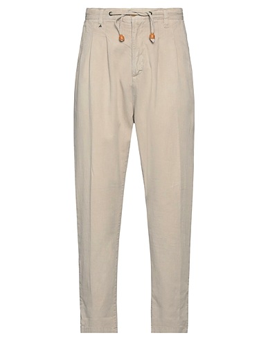 BERNA Casual pants Beige 96% Cotton, 2% Polyester, 2% Elastane