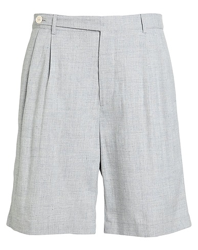 BRUNELLO CUCINELLI Shorts & Bermuda Grey 60% Linen, 40% Wool