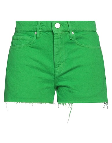 FRAME Denim shorts Green 100% Cotton