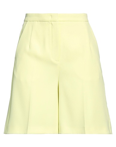 PINKO Shorts & Bermuda Lime green 98% Polyester, 2% Elastane