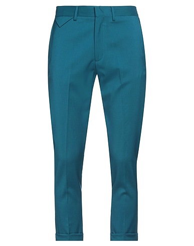 LOW BRAND Pantalone Verde petrolio 100% Lana Vergine