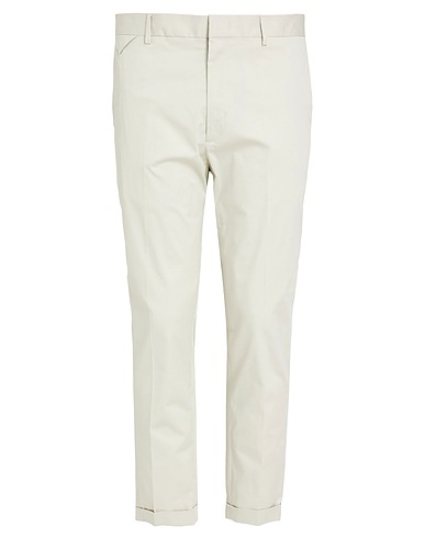 LOW BRAND Casual pants Light grey 97% Cotton, 3% Elastane
