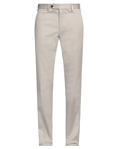 FERRAGAMO Casual trouser Light grey 98% Cotton, 2% Elastane