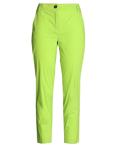 EMME by MARELLA Casual trouser Lime green 63% Cotton, 26% Polyamide, 11% Elastane