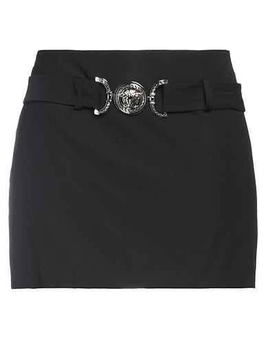 VERSACE Mini skirt Black 100% Virgin Wool