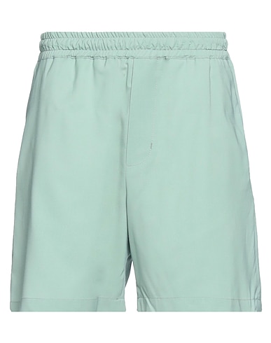 LOW BRAND Shorts & Bermuda VERDE CHIARO 54% Virgin Wool, 45% Polyester, 1% Elastane