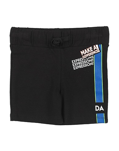 DANIELE ALESSANDRINI Shorts & Bermuda Black 95% Cotton, 5% Elastane