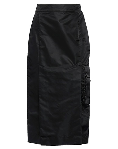 REMAIN BIRGER CHRISTENSEN Midi skirt Black 100% Recycled polyamide