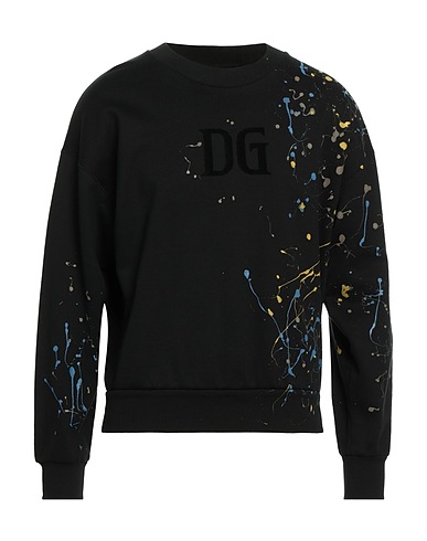 DOLCE&GABBANA Felpa Nero 100% Cotone, Elastan